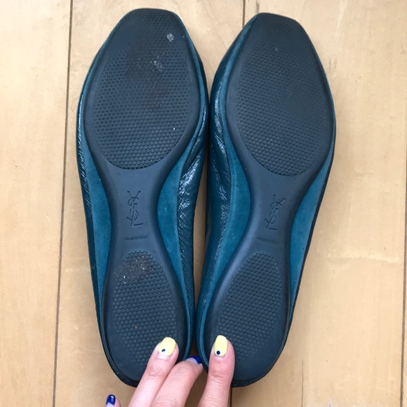 Vintage Yves Saint Laurent emerald green flats - Picture 4 of 5